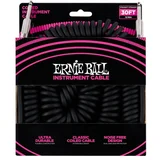 Ernie Ball kabel P06044 - 30FT(9,14m) COILED 6,3mm - 6,3mm instrument spiralni - crna boja