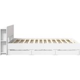  Okvir kreveta s pohranom Bijela 150 x 200 cm Konstruirano drvo | Eponuda.com