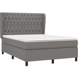  Krevet s oprugama i madracem tamnosivi 140x190 cm od tkanine | shoptok.hr