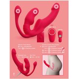 You2Toys Strapless Strap-on Triple Teaser RC Red | Shoptok.si