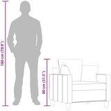  Fotelja smeđa 60 cm od tkanine | shoptok.hr