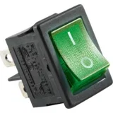 Prekidač, 250 V~, 5 A, 21 × 15 mm, 2 položaja, STV 06, Zeleni