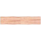 vidaXL Mizna plošča sv. rjava 200x40x(2-4)cm obdelana trdna hrastovina, (21832244) | Shoptok.si