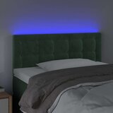  Posteljno vzglavje temno zeleno 100x5x78/88 cm žamet, (20932339) | Shoptok.si
