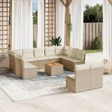 Maison Chic Seti vrtnega pohištva - Vrtna garnitura - Vrtni pohištvo set 12-delna z blazinami bež poli ratan, (21811404) | Shoptok.si
