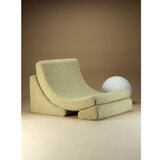 Wigiwama Zelen otroški fotelj iz tkanine bouclé Moon – | Shoptok.si