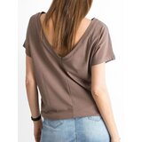BASIC Feel Good T-shirt-RV-TS-4662.24P-brown | Shoptok.si