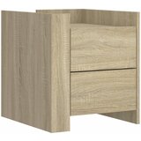 Furnova Nočna omarica dimljeni hrast 45x50x50 cm inženirski les, (21926995) | Shoptok.si