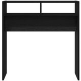 vidaXL Konzolni Stol Crni hrast Konstruirano drvo 78 x 30 x 80 cm | shoptok.hr