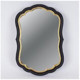  Zidno ogledalo 34,5x23,2 cm crno/zlatno | Eponuda.com