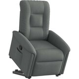 vidaXL Naslanjač s funkcijo vstajanja temno sivo blago, (21824770) | Shoptok.si