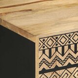 TV ormarić crni 105x33,5x46 cm Puno grubo drvo Mango | shoptok.hr