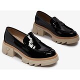 Resti Black women's eco leather patent leather moccasins Sepop- Footwear | ePonuda.com
