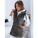 DStreet Women's quilted vest TOLIS green TY3299 | shoptok.hr