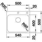 Blanco SUPRA 500-IF/A, 540x500/175 mm | Eponuda.com