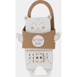 Milin Wooden Lacing Toy Mr. Teddy aktivna igračka 22 cm x 17 cm x 0,7 cm 1 kom | shoptok.hr