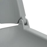vidaXL Zložljiv sedež za čoln 2 kosa brez blazine siv 48x51x41 cm | Shoptok.si