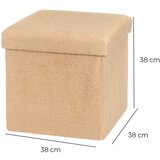 Casa Selección Svetlo rjav tabure iz tkanine bouclé Folding – | Shoptok.si