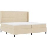 Box Spring postelja z vzmetnico - Krem, 200x200 cm Tkanina, (22052264) | Shoptok.si