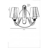 Opviq berfin 2 li siyah aplik siyah abajurlu lampa | ePonuda.com