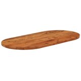 Stolna ploča 100x50x3,8 cm ovalna od masivnog drva bagrema | Eponuda.com