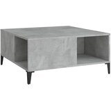  Stolić za kavu boja betona 80 x 80 x 36,5 cm konstruirano drvo Siva | shoptok.hr