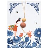  Voščilnica s semenskimi kroglicami "Delft modra" - 1 k. | Shoptok.si