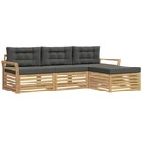  Set vanjskih sofa 4 kom. Bijela i antracit | shoptok.hr