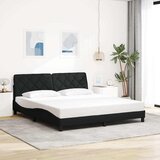 Maison Chic Posteljni okvir - Dvoposteljna postelja - Zakonska postelja brez vzmetnice črn 180x200 cm blago-J3827, (21774754) | Shoptok.si