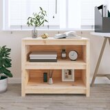 vidaXL Knjižna omara 80x35x68 cm trdna borovina | Shoptok.si