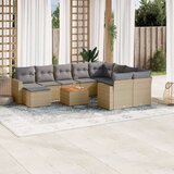 vidaXL 11-dijelni set vrtnih sofa od poliratana s jastucima bež | shoptok.hr
