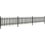  Ograda od kolaca sa stupovima 3 kom WPC 614 x 80 cm | shoptok.hr