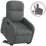 Maison Chic Naslanjač - Relax naslanjač s funkcijo vstajanja temno sivo blago, (22040136) | Shoptok.si