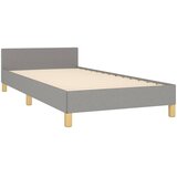  Okvir za krevet bez madraca svjetlosivi 90x190 cm od tkanine | shoptok.hr