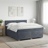  Krevet s box springom, madracem i LED-om Tamnosiva 140 x 190 cm | shoptok.hr