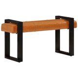  Klupa crno-smeđa 110 cm od prave kozje kože | Eponuda.ba