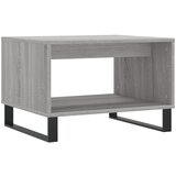 Maison Chic Klubska mizica - kavna mizica - Nizka mizica siva sonoma 60x50x40 cm inženirski les, (21753380) Cene
