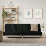  Kauč na razvlačenje od tkanine crni | shoptok.hr