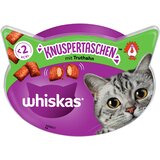  Varčno pakiranje Whiskas prigrizki - Hrustljavi žepki puran (8 x 60 g) | shoptok.hr