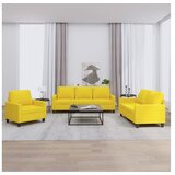 vidaXL 3-dijelni set sofa s jastucima svjetložuti od tkanine Cijene