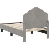  Posteljica za malčke z vzglavjem Svetlo siva 70 x 140 cm Žamet, (5000105768) | Shoptok.si