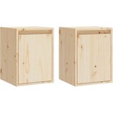 Maison Chic Stenska omarica - Zidna omarica 2 kosa 30x30x40 cm trdna borovina iu21, (22062368) Cene