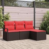  Set sofe 4 pcs Smeđa poliratan | shoptok.hr