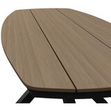 Ambia Garden VRTNA MIZA kovina, umetna masa naravne barve, temno siva | Shoptok.si