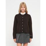 Only Pletena jopa 'ONLSIMONI' temno rjava | Shoptok.si