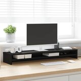  Stalak za monitor Crni hrast 100x24x13 cm Konstruirano drvo | shoptok.hr