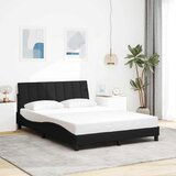 vidaXL Posteljni okvir brez vzmetnice črn 120x200 cm blago | Shoptok.si