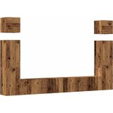  6-dijelni zidni set TV ormarić konstruirano drvo | shoptok.hr