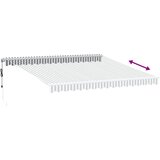 Tenda na automatsko uvlačenje LED antracit i bijela 400x350 cm | Eponuda.com