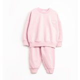 VAUVA dečije set od 2: pantalone i dukserica sa cvetom - roze / 12-18 mes | Eponuda.com